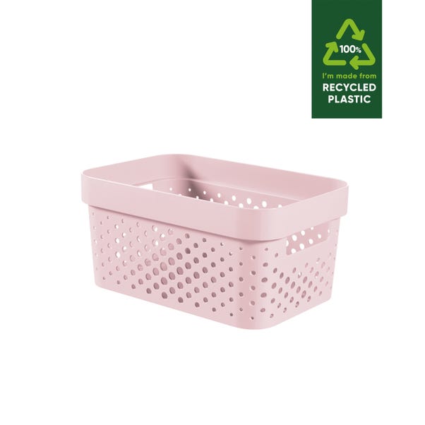 Curver Infinity Small Storage Basket, Pink image 1 of 4