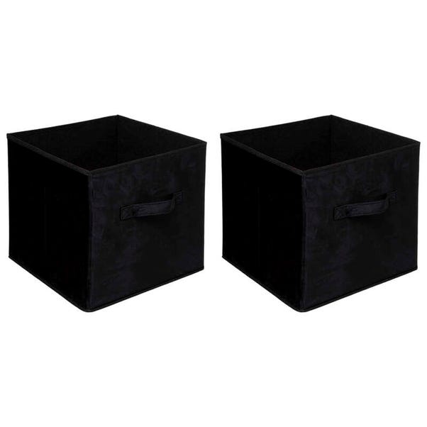 Mix and Modul Set of 2 Velvet Cube Storage Boxes image 1 of 3
