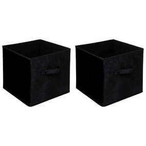 Mix and Modul Set of 2 Velvet Cube Storage Boxes
