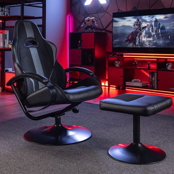 X Rocker Milano Reclining Gaming Chair with Footstool image 1 of 8