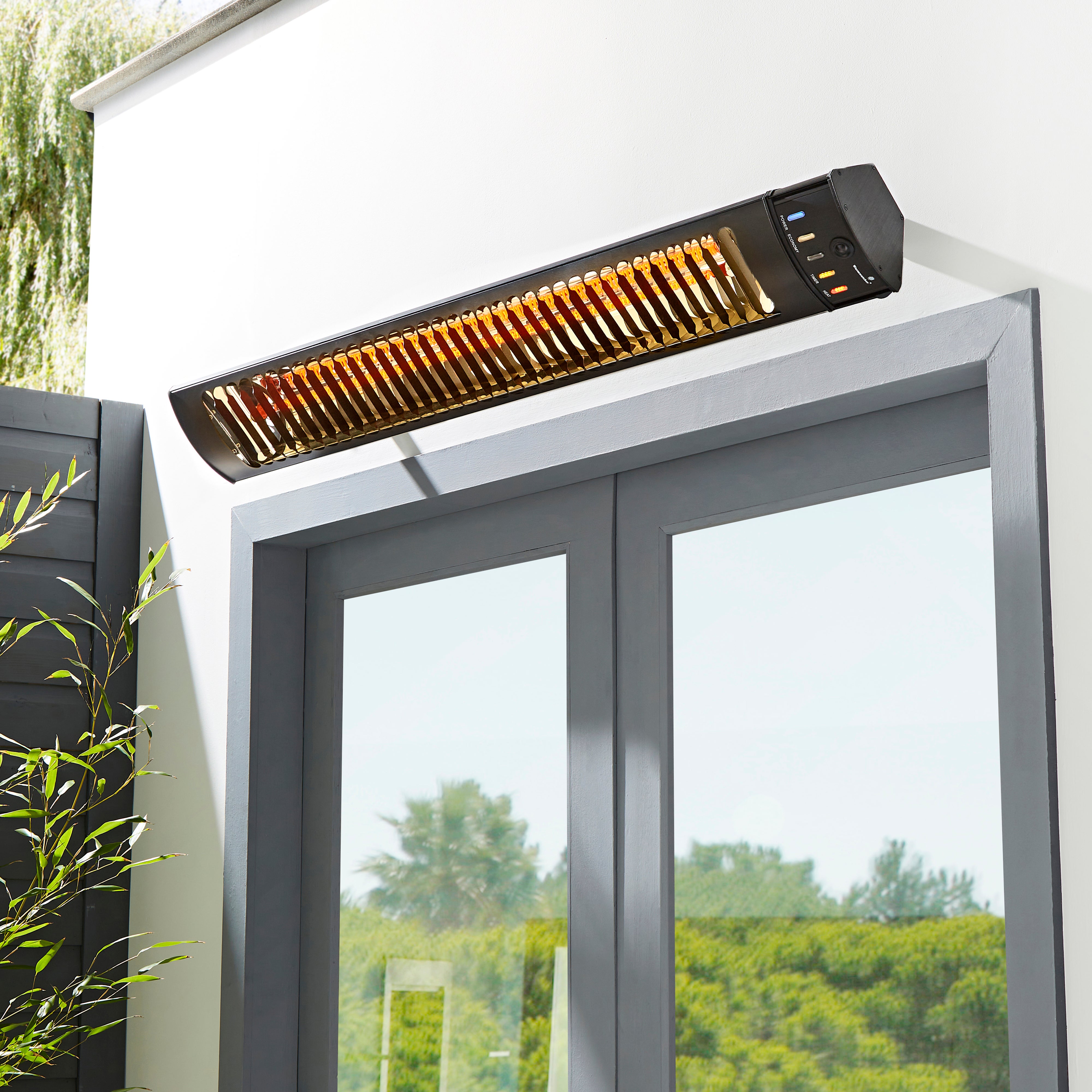 Jet Outdoor Ceilingwall Mounted Heater With Remote Control Black