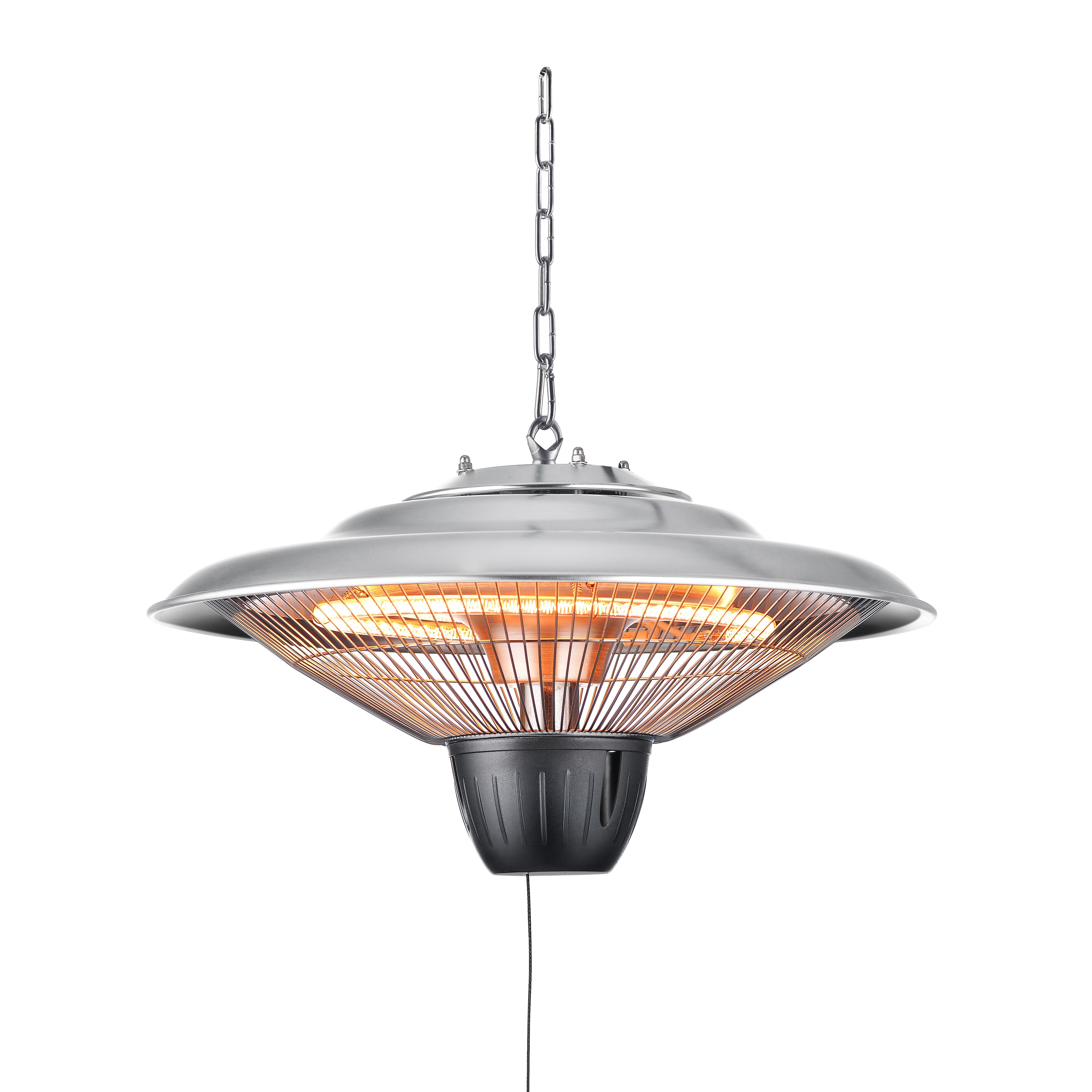 Coral Pendant Outdoor Heater Silver