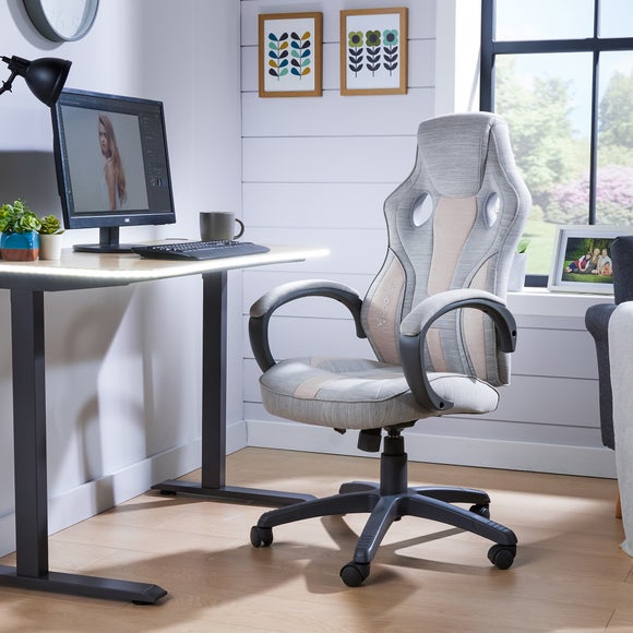 X rocker messina fabric gaming office chair hot sale