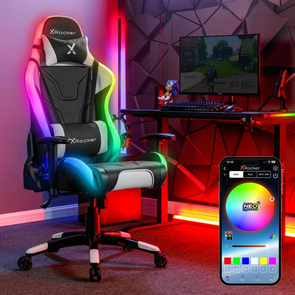 X Rocker Agility Sport RGB Office Gaming Chair with Neo Motion Sync LED image 1 of 8