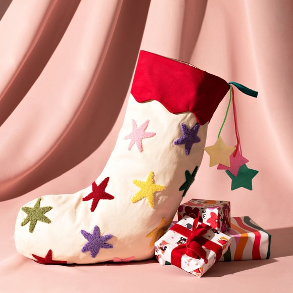 Click to view product details and reviews for Raspberry Blossom Stars Stocking. Click to view product details and reviews for Raspberry Blossom Stars Stocking.