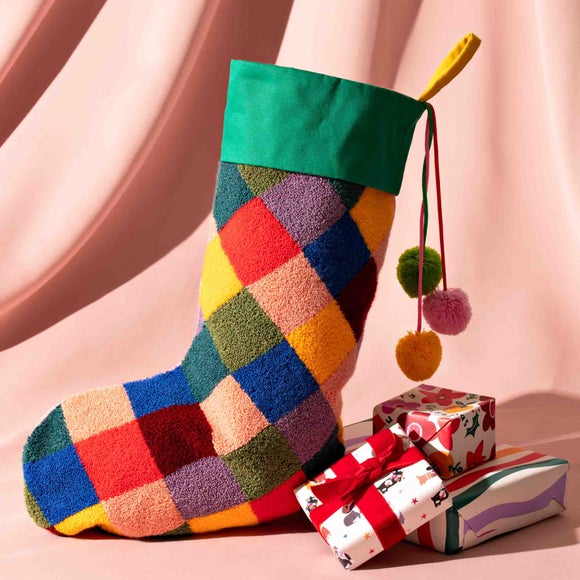 Click to view product details and reviews for Raspberry Blossom Checkered Stocking. Click to view product details and reviews for Raspberry Blossom Checkered Stocking.