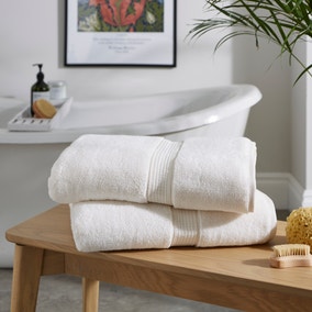 Set of 2 Plush Cotton Bath Sheets