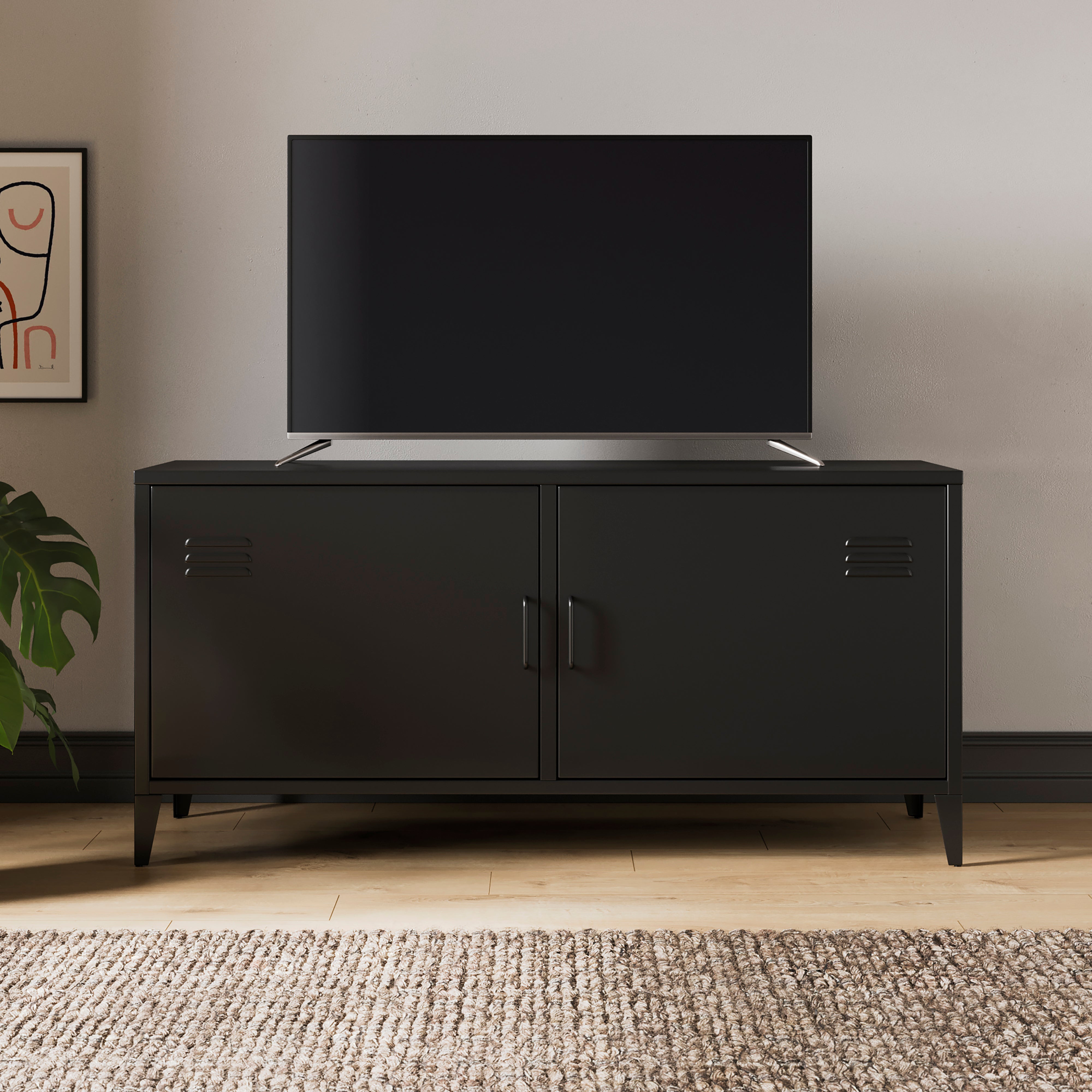 Helga Metal Tv Stand For Tvs Up To 50 Black