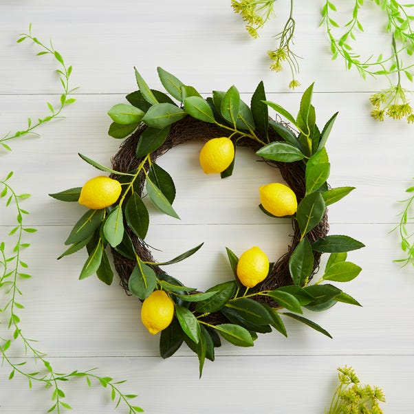 Artificial Lemon Wreath image 1 of 3