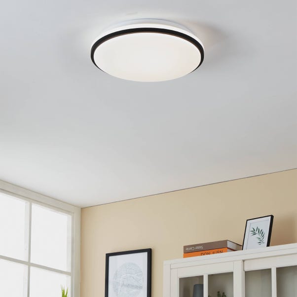 EGLO Pinetto LED Circular Flush Ceiling Light image 1 of 4