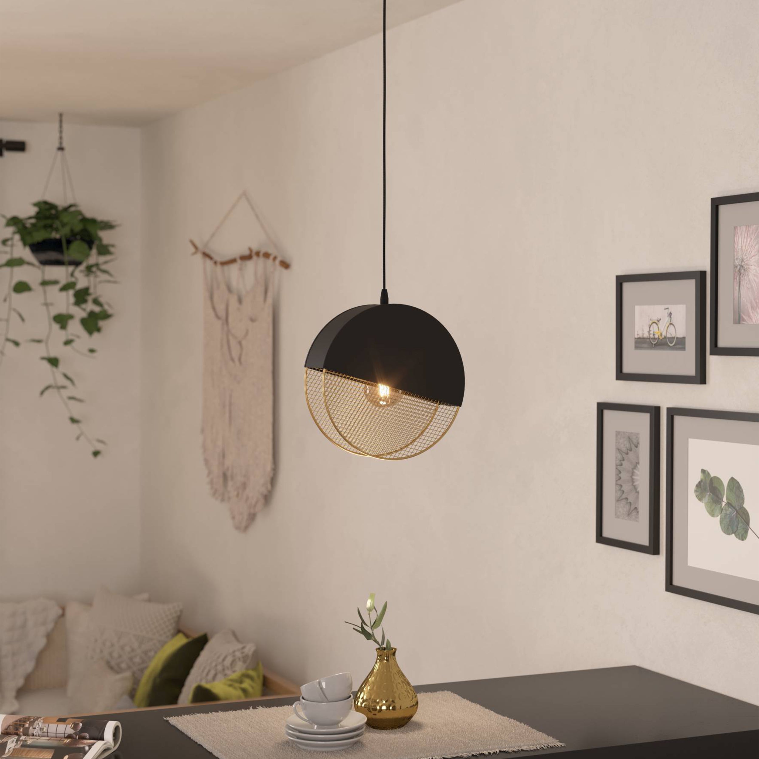 Eglo Mumbles Pendant Light Blackgold