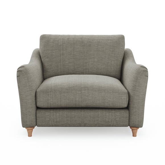 Hattie Slub Faux Linen Snuggle Sofa