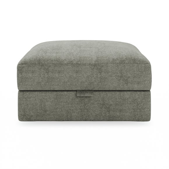Photo 2 of Hattie Tonal Plush Chenille Storage Footstool Photo 2 of Hattie Tonal Plush Chenille Storage Footstool