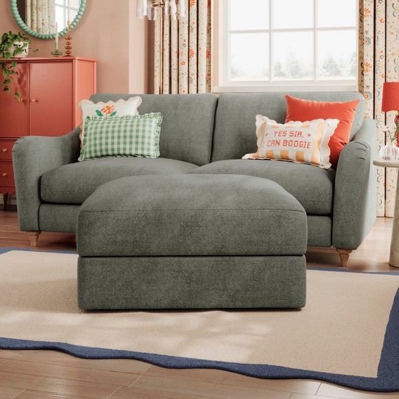 Photo 4 of Hattie Tonal Plush Chenille Storage Footstool Photo 4 of Hattie Tonal Plush Chenille Storage Footstool