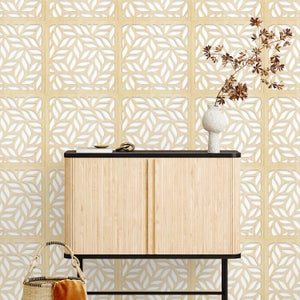 Decorative Leaf Wooden Self Adhesive Backsplash Tiles