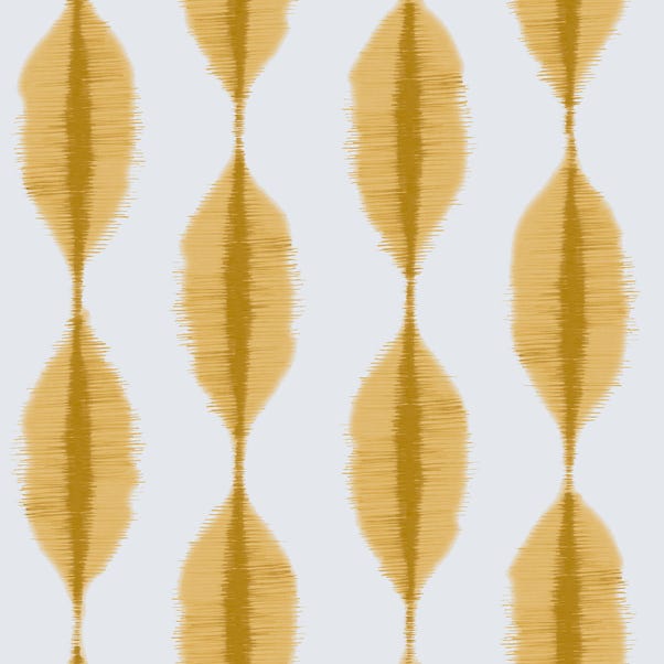 Ikat Daylight Made to Measure Roller Blind Fabric Sample Ikat Ochre