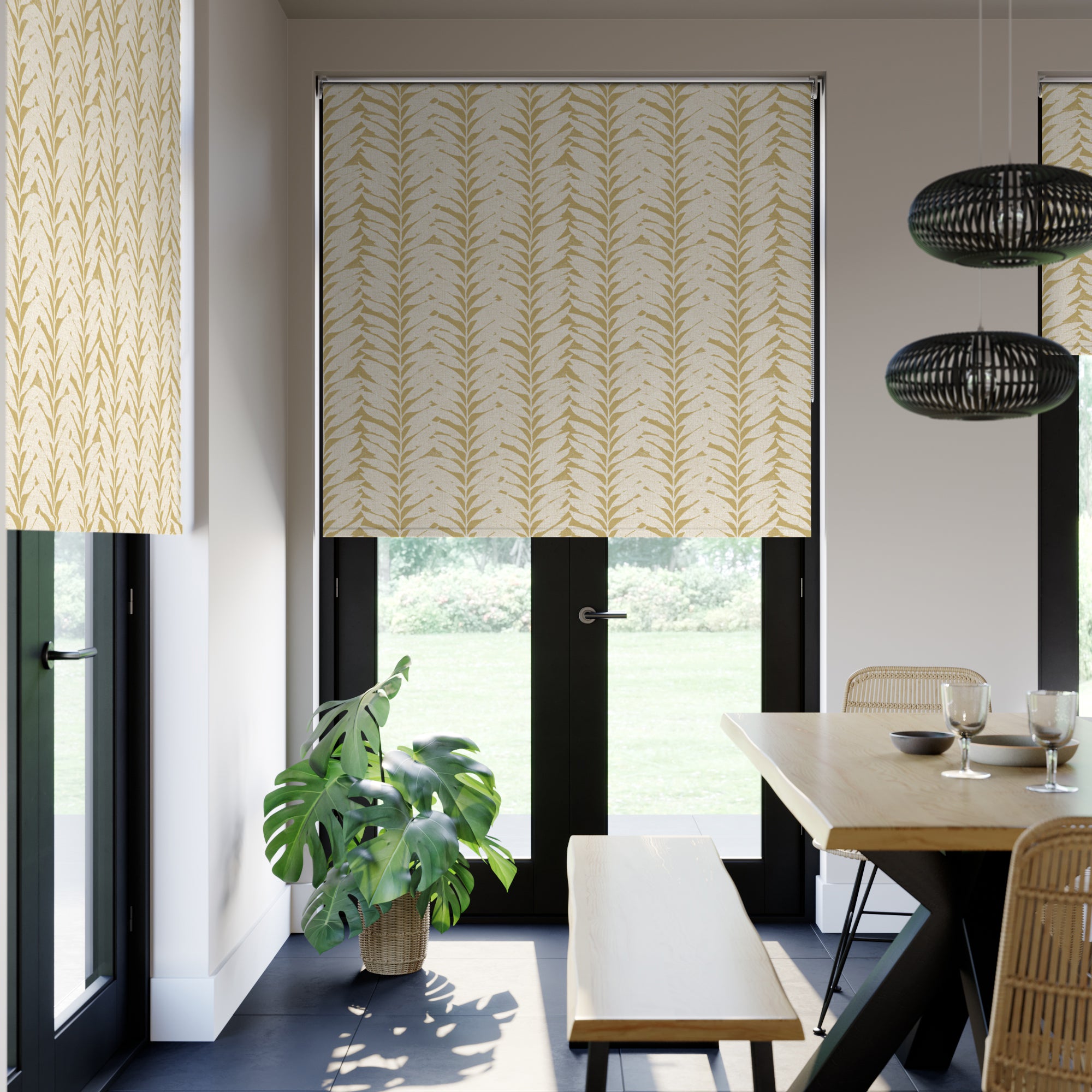 Acacia Blackout Made to Measure Roller Blind Fabric Sample Acacia Caraway