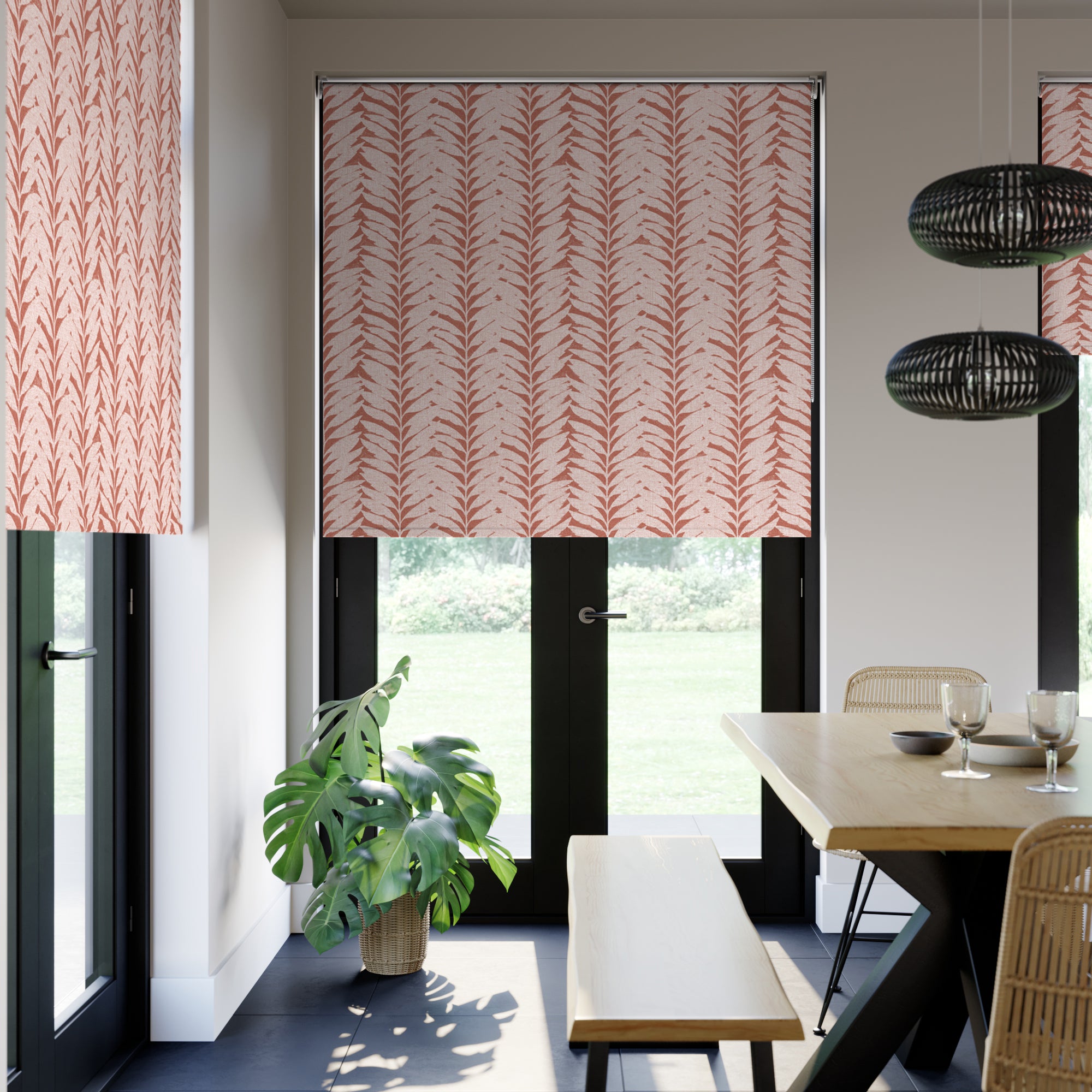 Acacia Blackout Made to Measure Roller Blind Fabric Sample Acacia Terracotta