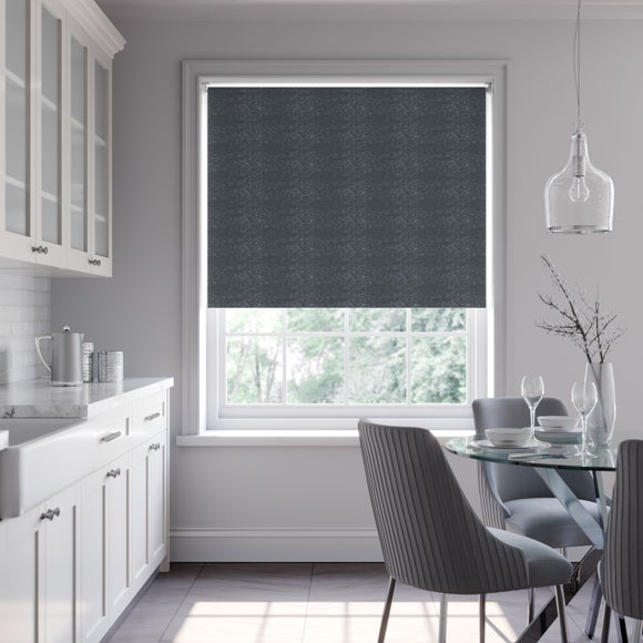 Crush Blackout Made to Measure Roller Blind Fabric Sample Crush London Slate