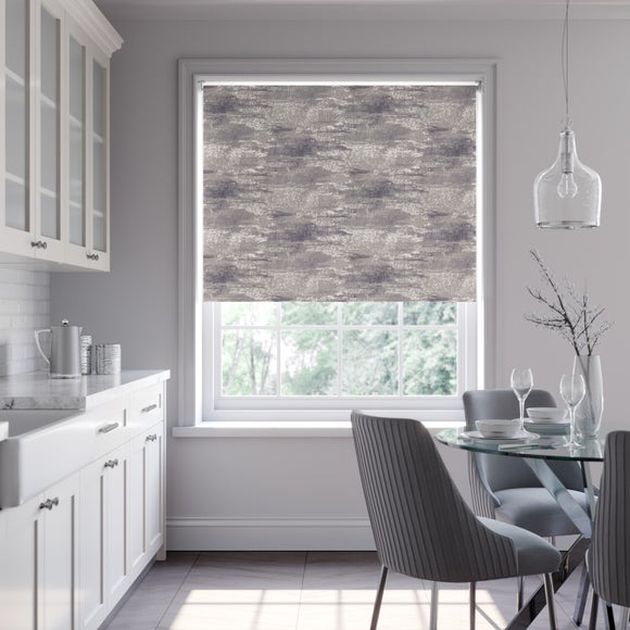 Argent Blackout Made to Measure Roller Blind Fabric Sample Argent Mercury