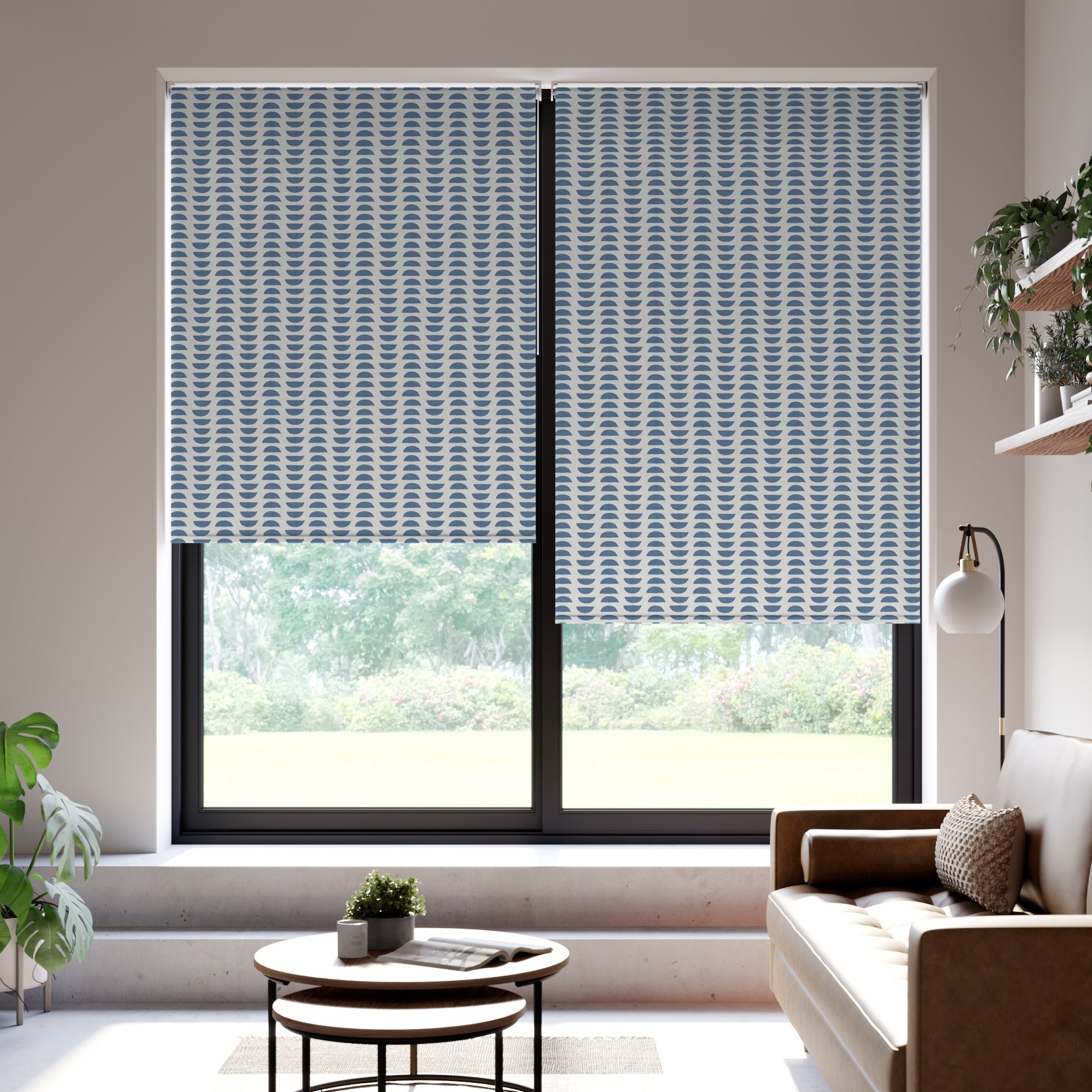 Kenzo Daylight Made to Measure Roller Blind Fabric Sample Kenzo Midnight