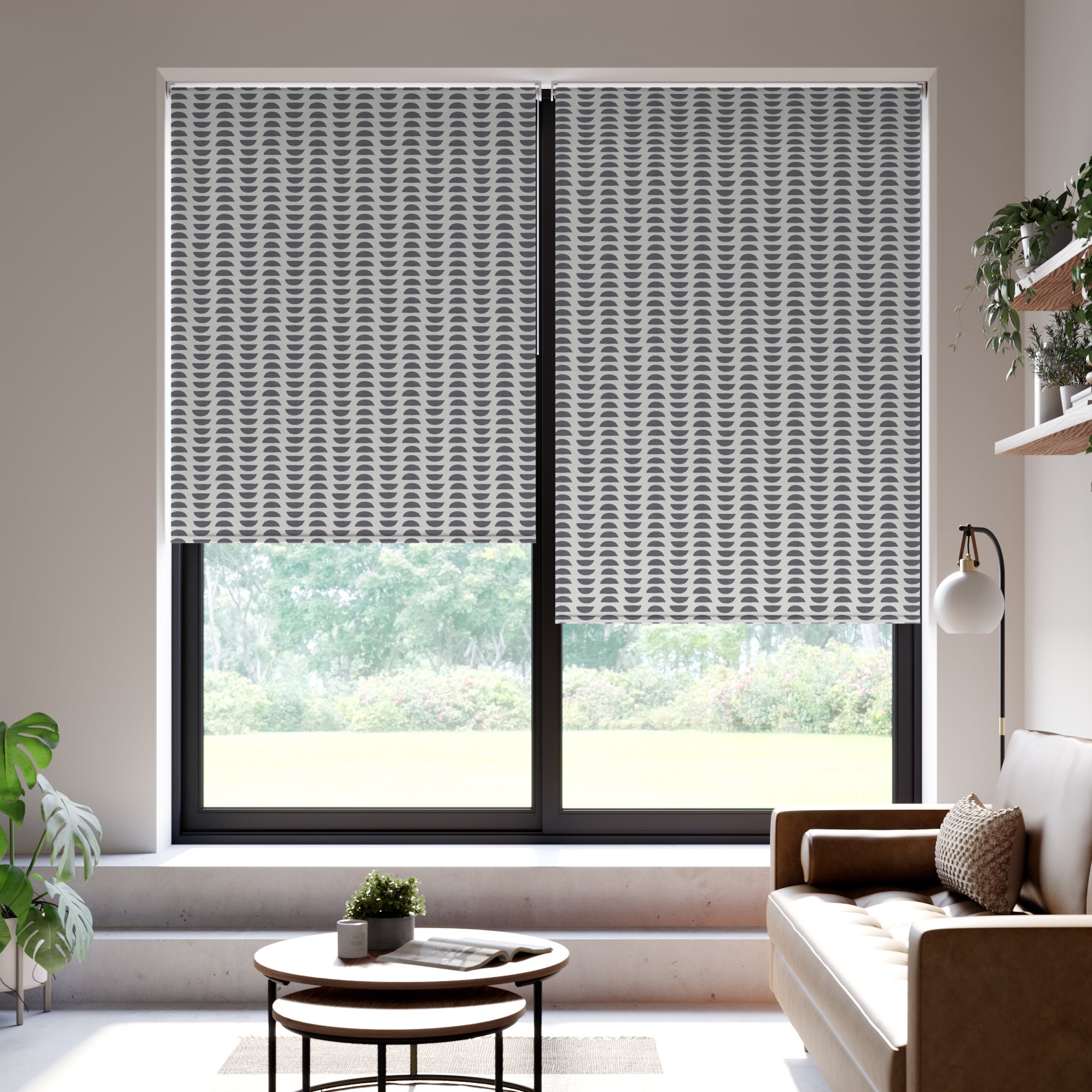 Kenzo Daylight Made to Measure Roller Blind Fabric Sample Kenzo Graphite