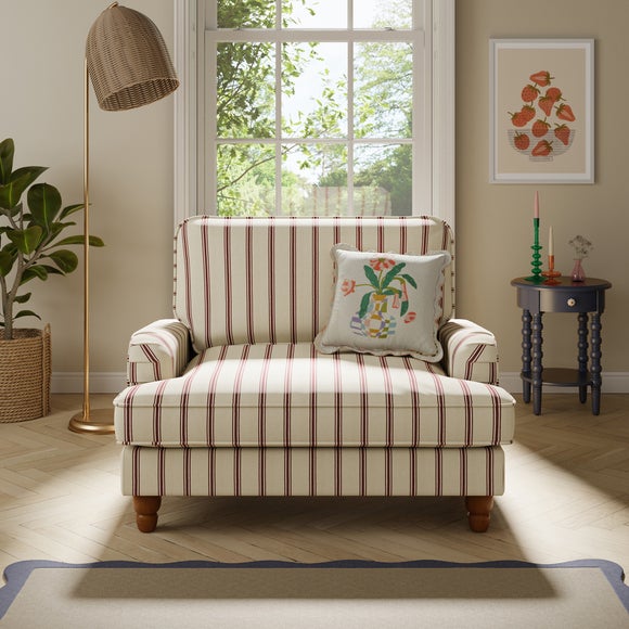 Click to view product details and reviews for Beatrice Folkstone Stripe Snuggle Chair.
