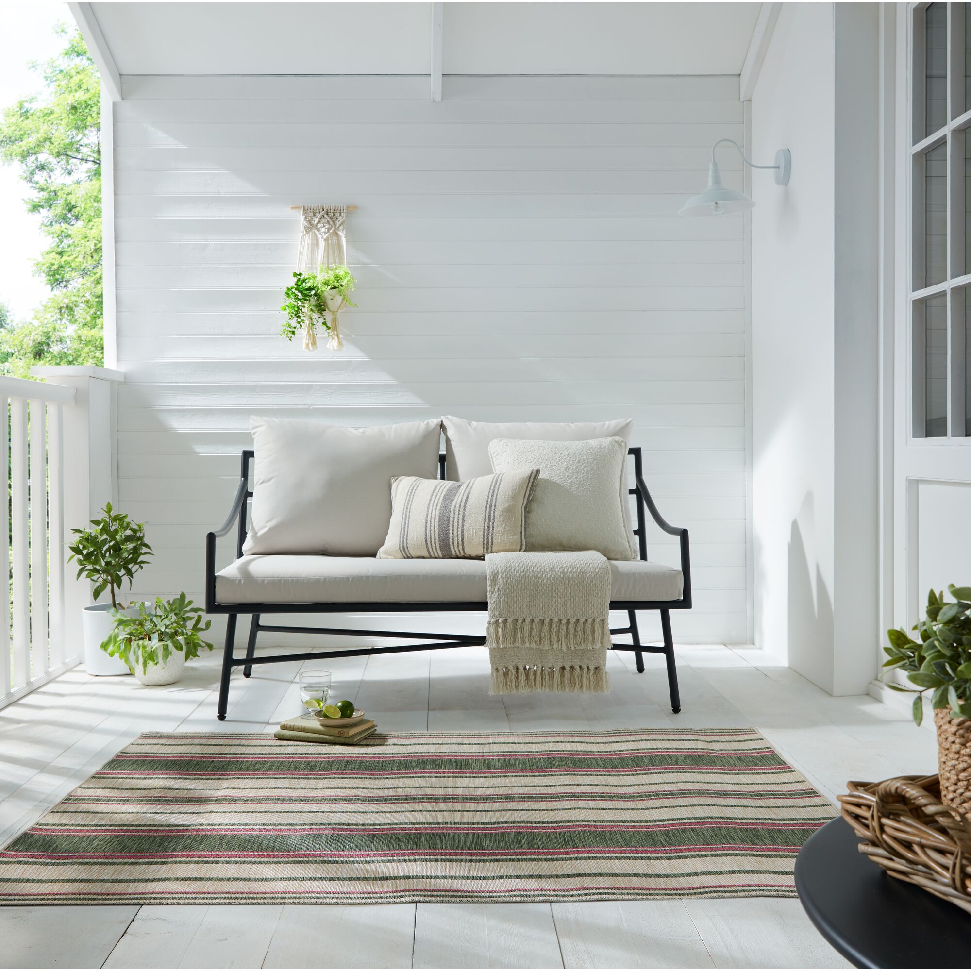 Churchgate Brooke Indoor Outdoor Stripe Rug