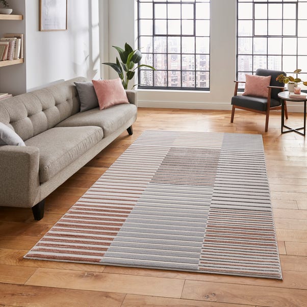 Apollo Abstract Stripe Washable Rug image 1 of 9