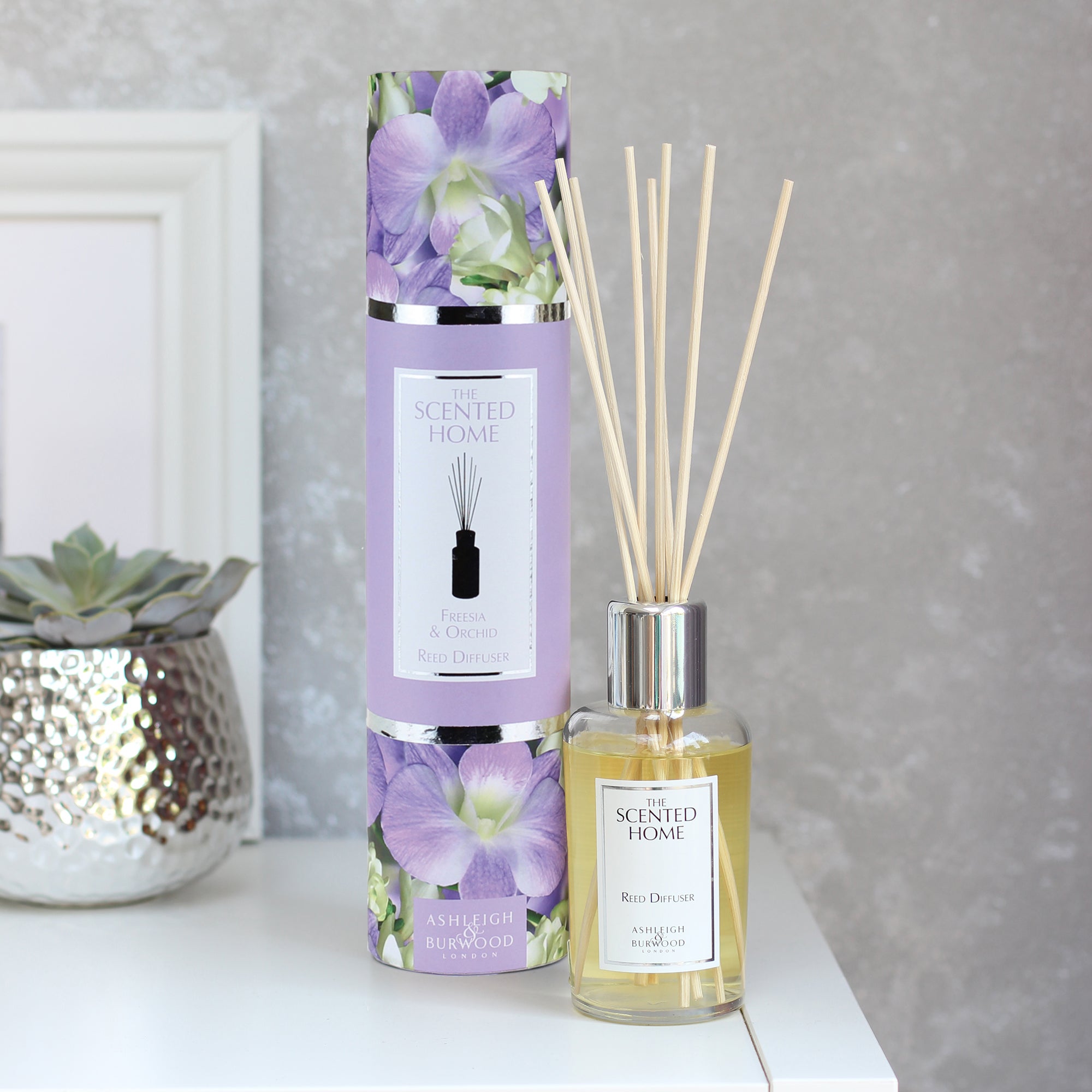 Photos - Air Freshener A&D The Scented Home Freesia and Orchid Diffuser Clear 