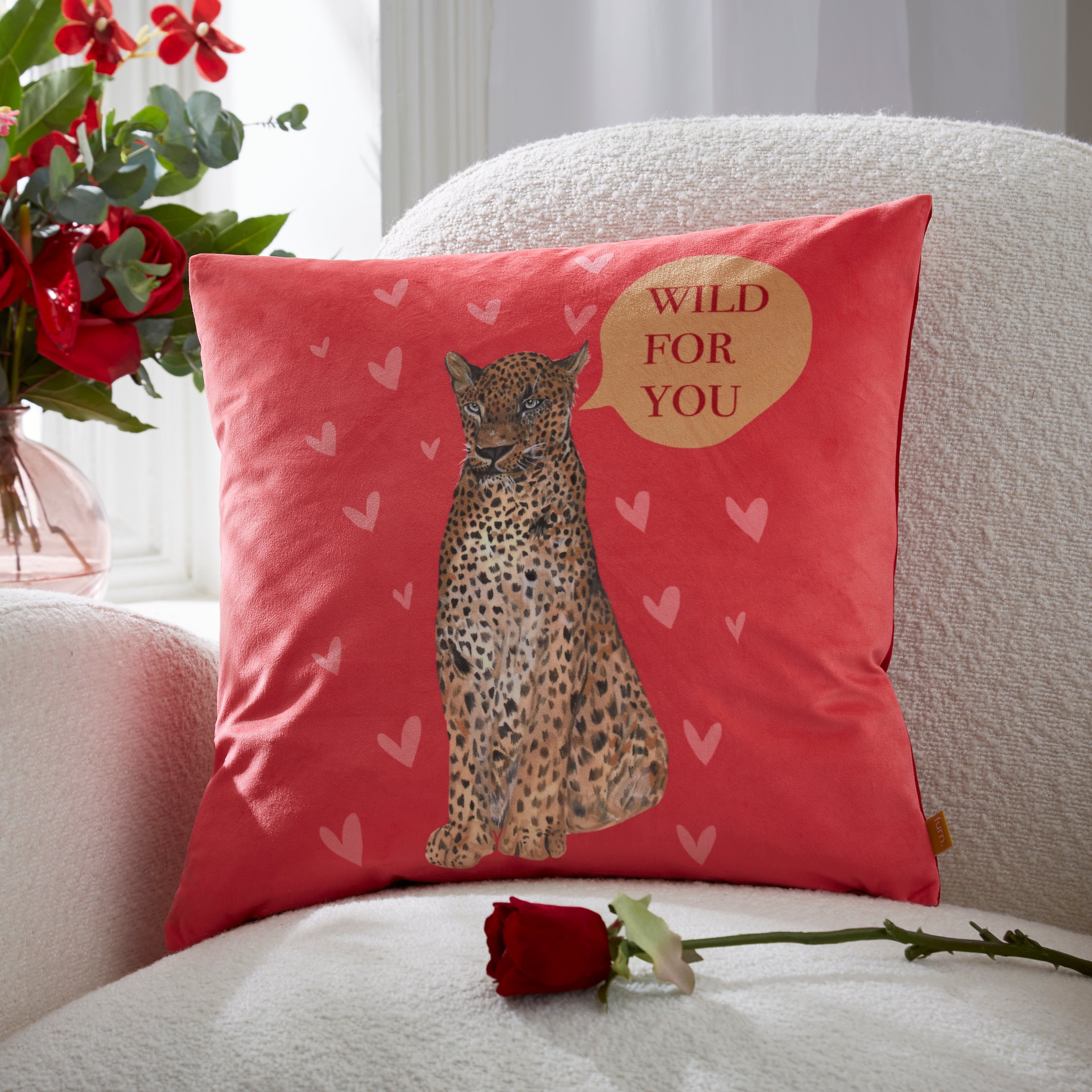 Furn Valentines Wild Cushion Multicoloured