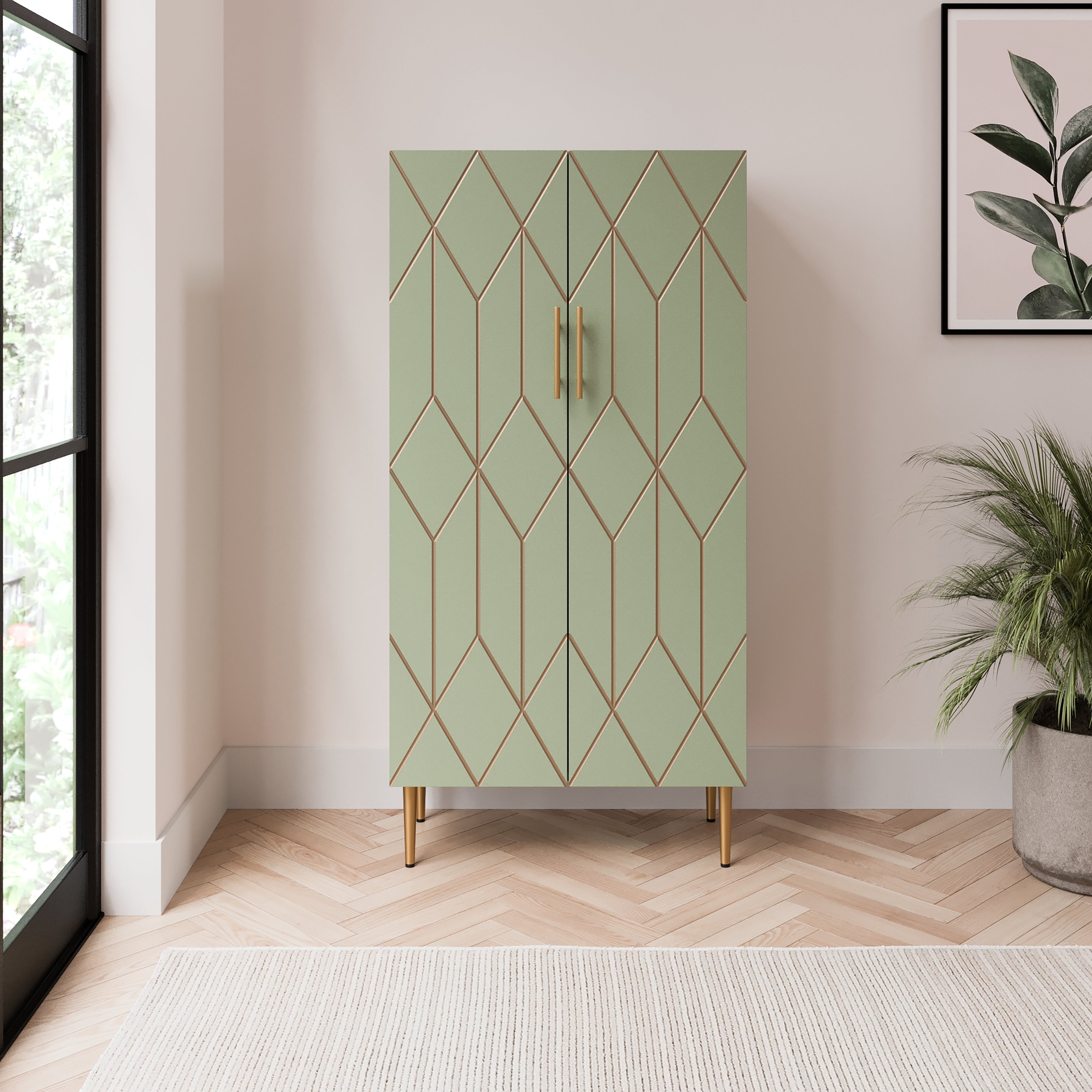 Tess Tall Sideboard Sage