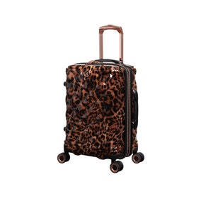 IT Luggage Indulging Leopard Hard Shell Suitcase