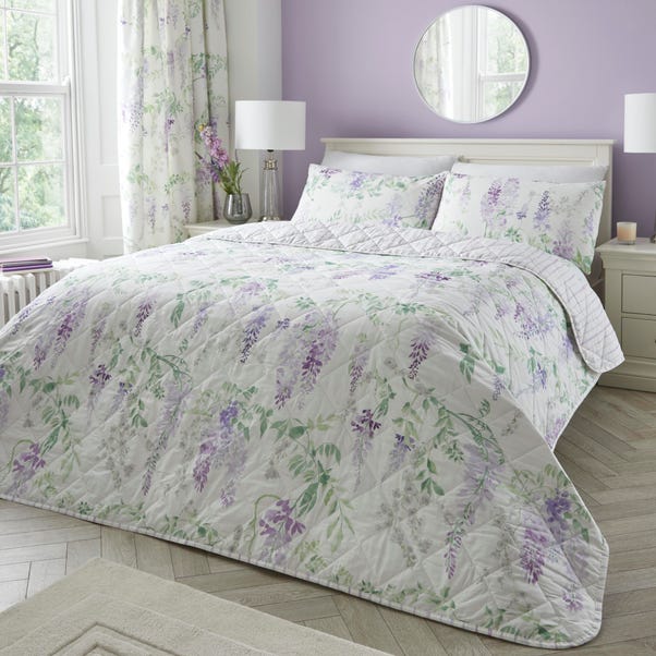 Wisteria Quilted Bedspread 200cm x 230cm image 1 of 3