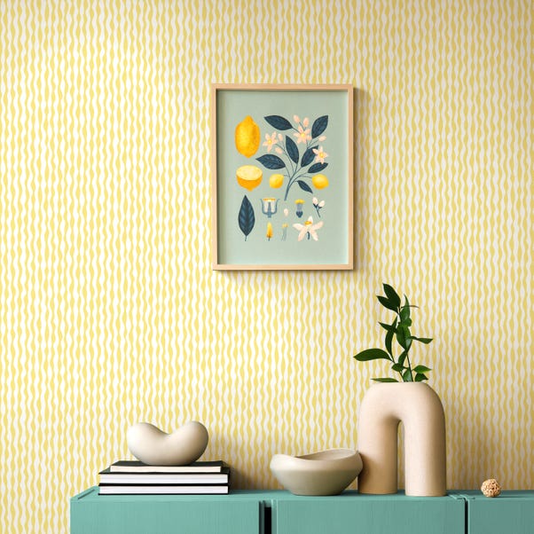 Yellow Squiggle Wallpaper image 1 of 3