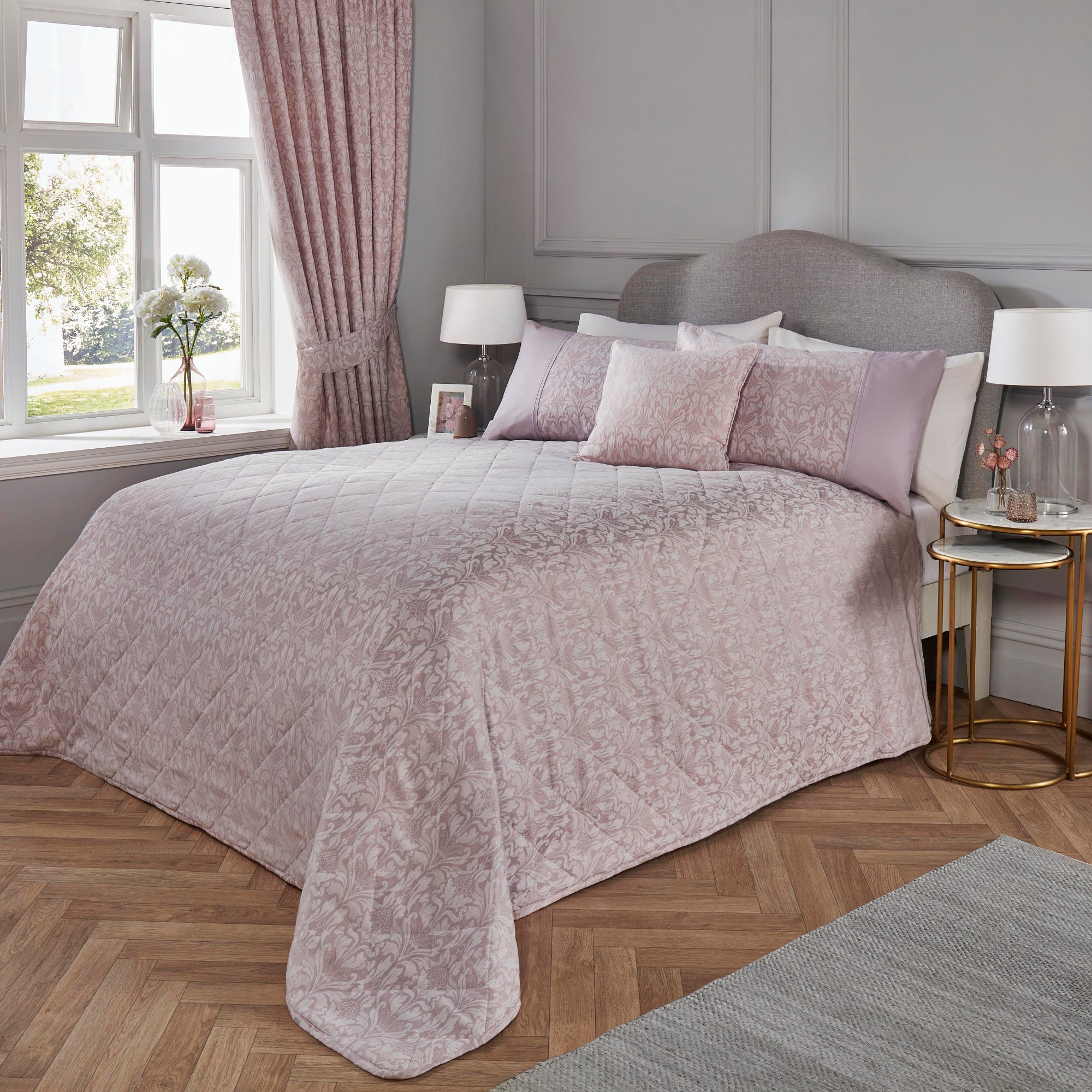 Photos - Bed Woven Hawthorne Bedspread 220cm x 240cm Lavender 