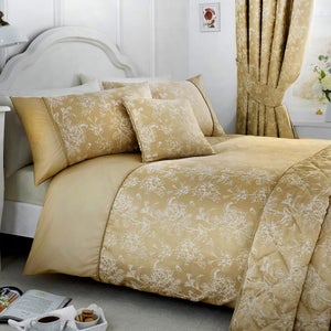 Dreams N Drapes Woven Jasmine Duvet Cover And Pillowcase Set