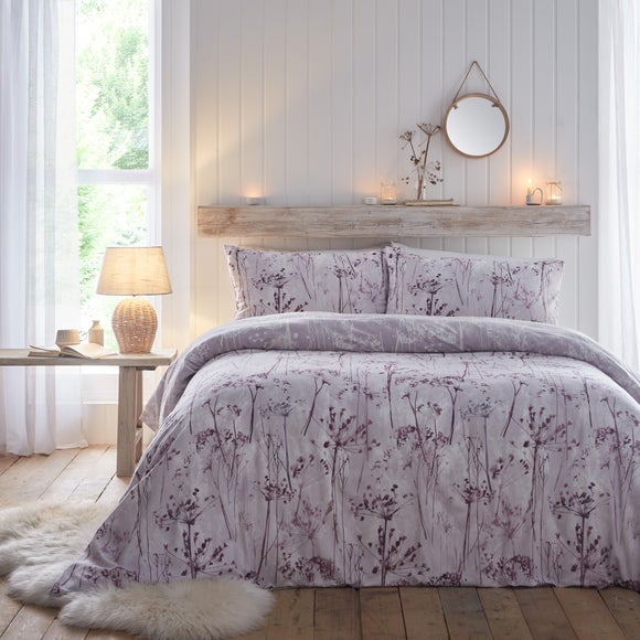 Drift Home Azalea Damson Duvet Cover And Pillowcase Set