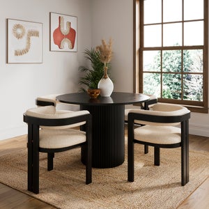 Amari 4 Seater Round Dining Table- Oak