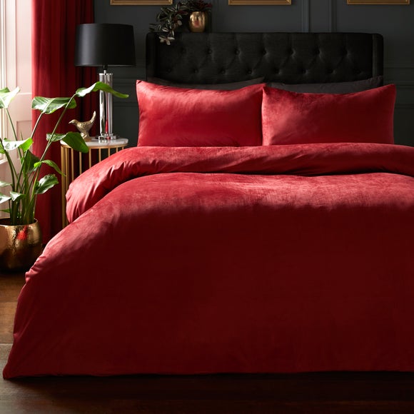 Laurence Llewelyn Bowen Montrose Claret Duvet Cover And Pillowcase Set