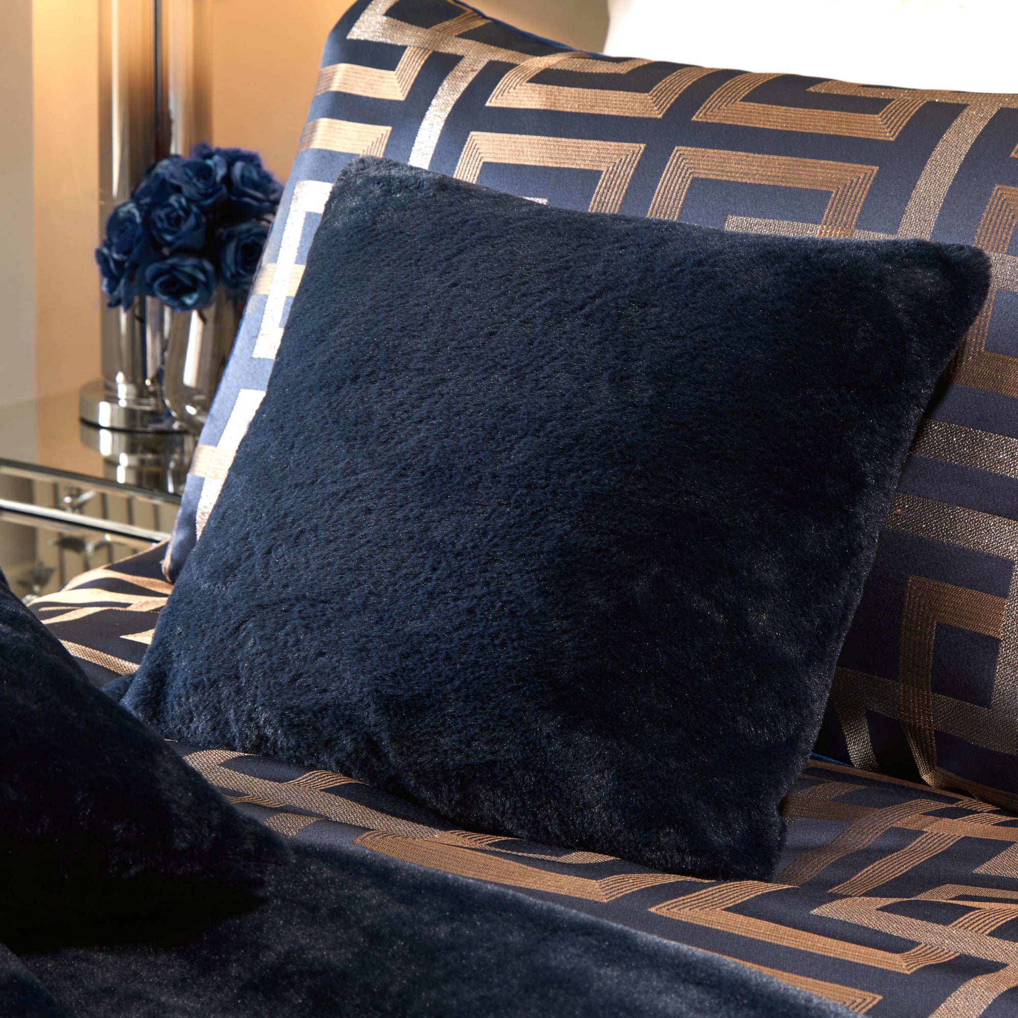 Soiree Lucie Cushion Navy