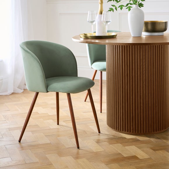 Celia Dining Chair, Velvet thumbnail