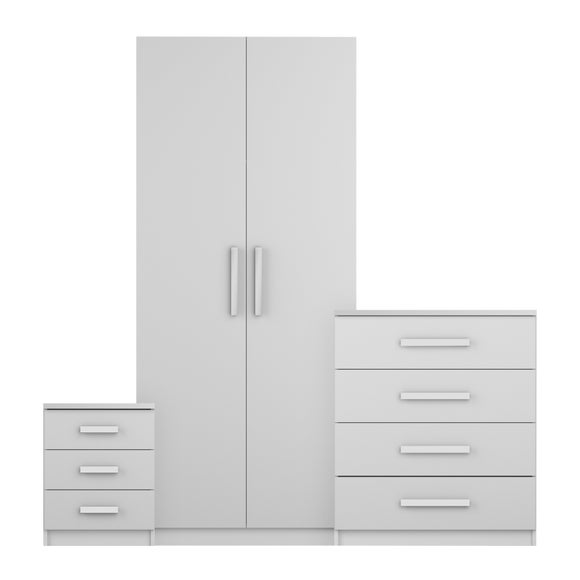 Click to view product details and reviews for Sudbury 3 Piece Double Wardrobe Bedroom Furniture Set.
