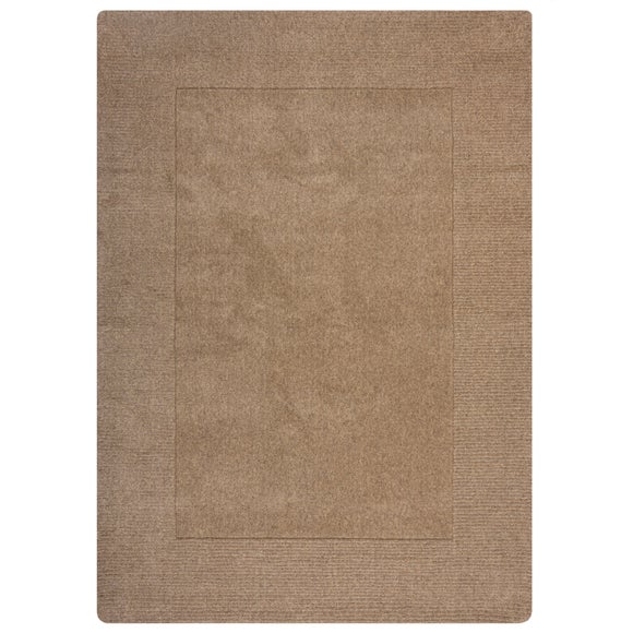 Boston Wool Border Rug Dunelm