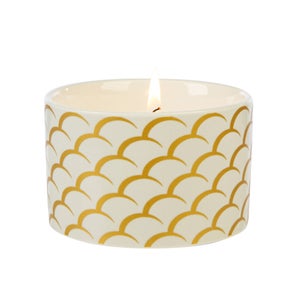 Fired Earth Medceramic White Tea And Pomegranate Candle