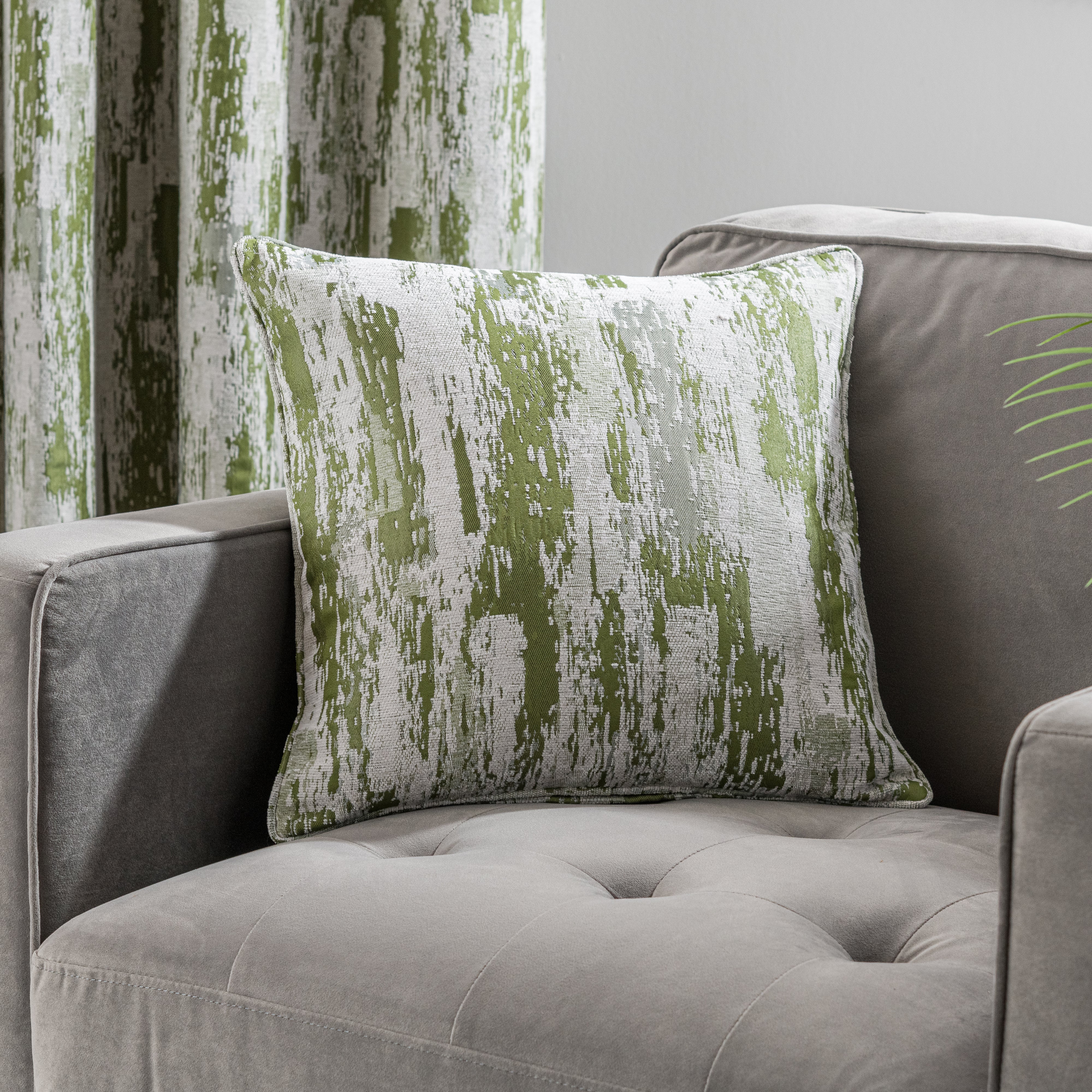 Image of Abstract Global Cushion Green