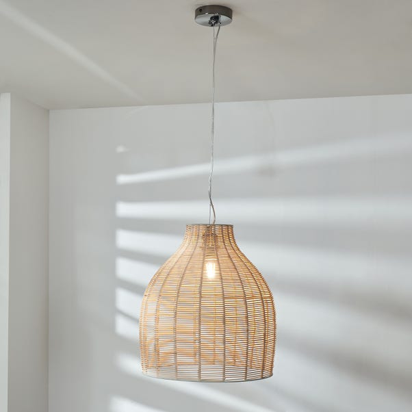 Caswell Rattan Cloche Easy Fit Pendant Shade image 1 of 5