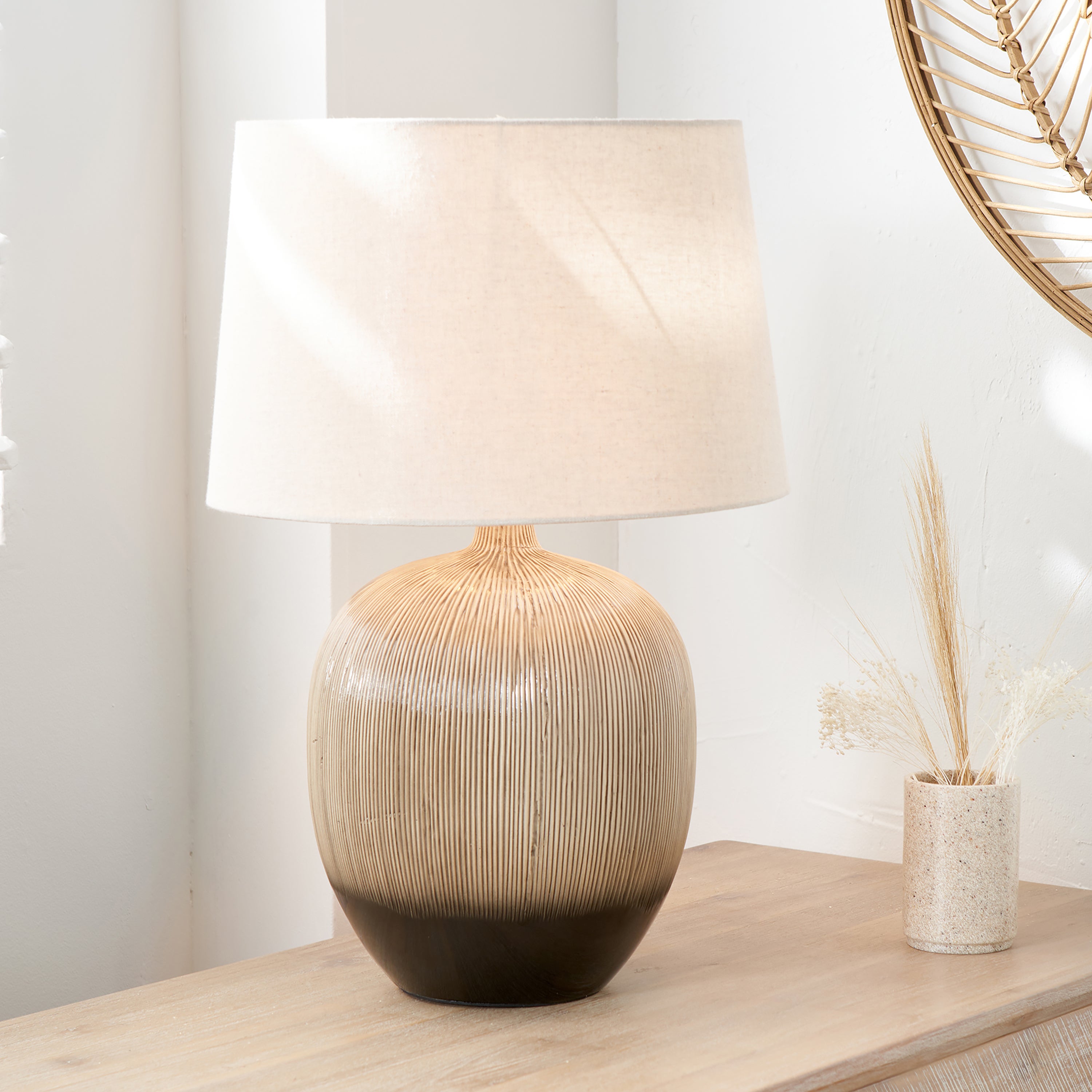 Greta Textured Ceramic Table Lamp