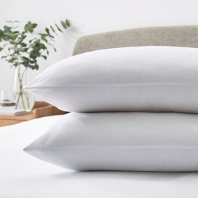 Luxury Embossed Medium Support Pillow Pair