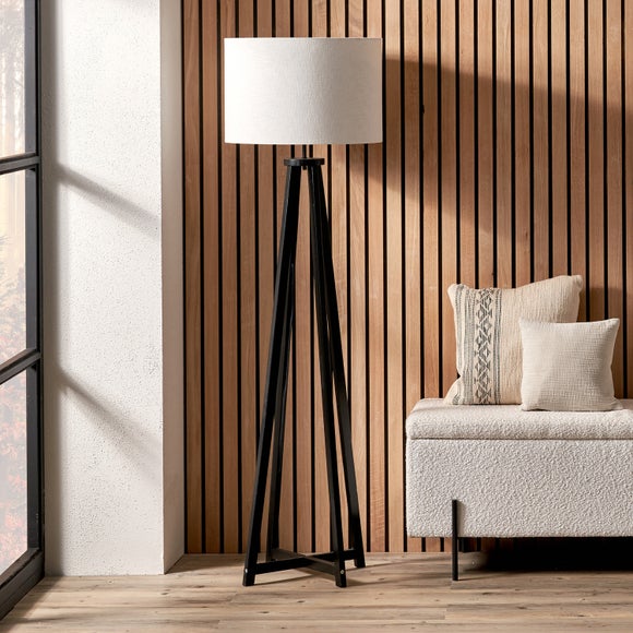 View Whitby Wood Tapered 4 Post Floor Lamp View Whitby Wood Tapered 4 Post Floor Lamp